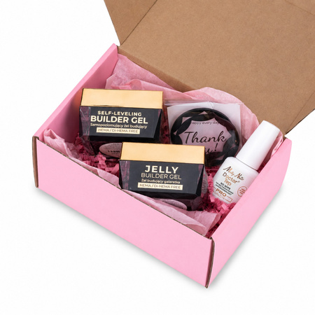 MollyNails PRO MATCH SYSTEM 2+1 Biscotti : 2 gels de construction + Doctor Top 15 g