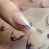 Selbstklebende 5D-Nagelaufkleber / French / Französische Smile-Linie, 20 Stück, lila, SD-2282