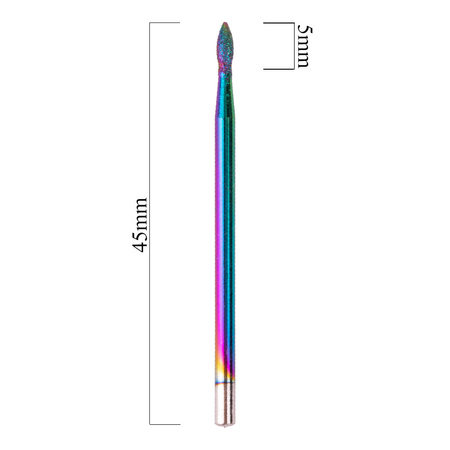 Unicorn rainbow teardrop mini diamond burr No. 19