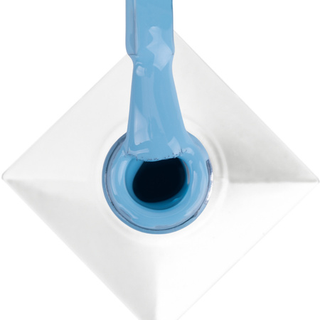 5 + 1 gratis. Esmalte híbrido MollyNails Blue Sky Baby Blue sin HEMA/Di-HEMA, 8 g, n.º 110