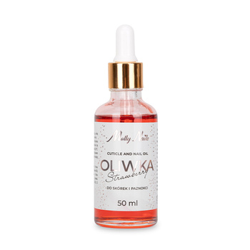Olio per cuticole e unghie con contagocce Strawberry MollyNails 50 ml