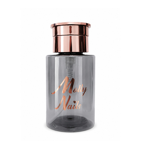 Flacon pompe pour liquides MollyNails, noir, 200 ml