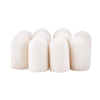 Pedicure-Kappen 7 mm, Körnung 180, 10 Stück, ABS, Podo AlleMed, Weiß