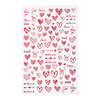 Self-adhesive Valentine's Day red nail stickers F926
