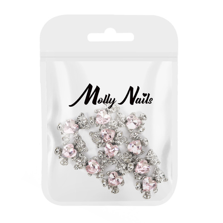 Decorazioni per unghie con orsacchiotti 3D MollyNails n. 3, 10 pezzi