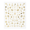 MollyNails TH-1456 self-adhesive Christmas gold nail stickers
