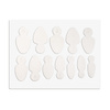 Combo system dual form silicone molds for French manicure MollyLac oval short 12 pcs