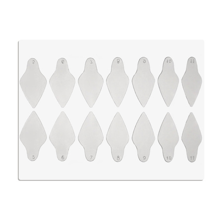 Stampi autoadesivi in silicone per Dual Form a punta corta ST012-4 MollyLac, 24 pezzi