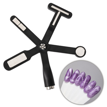 Magnetyzer gwiazdka 6w1 do kociego oka cat eye MollyNails czarny