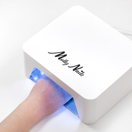 Lampada UV/LED da 36 W MollyNails per smalti ibridi, gel e acrilogel, bianca V9