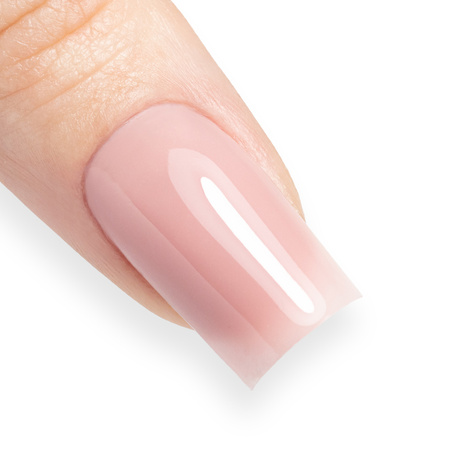 Gel de construcción autonivelante duro de densidad media MollyNails Nutty Nut, sin HEMA ni Di-HEMA, 50 g