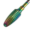 Fresa profesional de cobalto-tungsteno con acabado iridiscente, modelo Flame 1 M, 3/32", n.º 1