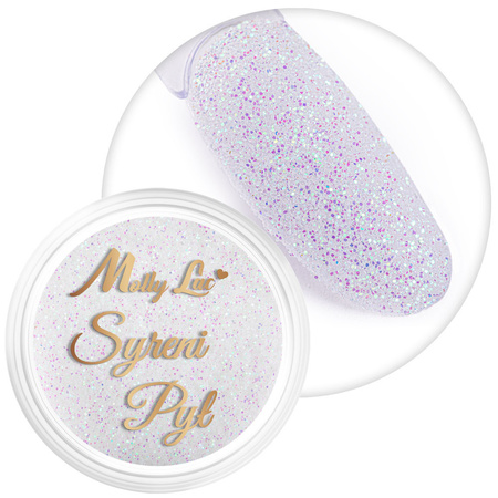Poudre pour ongles MollyLac « Poudre de sirène », pot de 2,5 g, n° 3