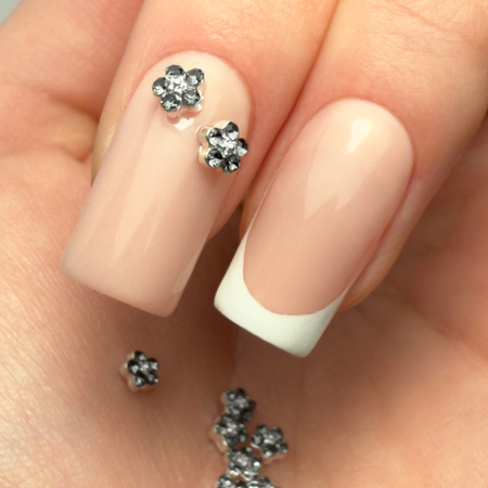 Décorations pour ongles : fleurs 3D MollyNails K1126, lot de 10