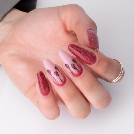 Esmalte híbrido MollyLac Thermo Flashing Lights Strangelove 10 g N.º 691