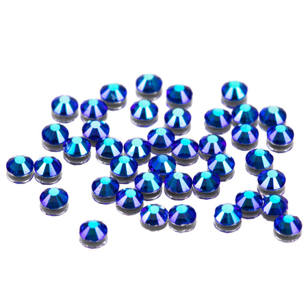 Glas-Strasssteine für Nägel SS10 Sapphire AB ca. 50 Stück