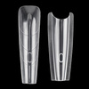 Moules doubles « sandwich » pour la pose d'ongles « Sandwich dual forms » coffret W555 MollyNails, 240 pièces