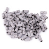 Capuchones para manicura y pedicura, mandriles, recubrimientos abrasivos, cilindros mini blancos de 3 mm, grano 180, 50 unidades.