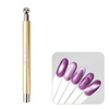 Magnetizer magnet for cat eye, double-sided with ball, MollyNails, gold