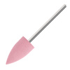 Pink flame rubber cutter with silver shank G1020K
