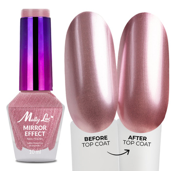 Klassischer Nagellack MollyLac Mirror mit Spiegel-/Metalleffekt Nr. 05 10 ml
