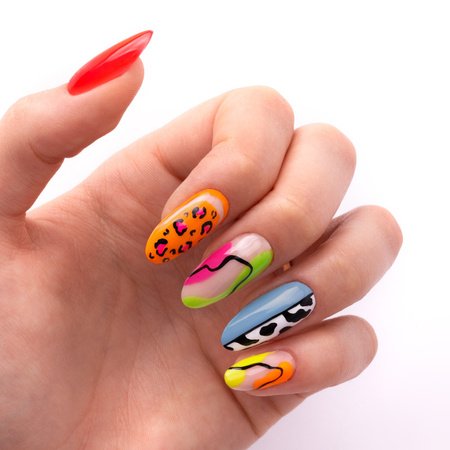 5+1gratis Lakier hybrydowy MollyNails Blue Sky Baby Blue HEMA/Di-HEMA Free 8g Nr 110
