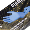 Gants jetables en nitrile Diamante, à usage diagnostique et de protection, taille S, bleu-violet, 100 pièces