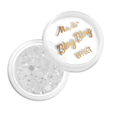 MollyLac Bling Bling Effect nail powder 1 g No. 01