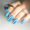 Farbenfrohes Top-Coat ohne Abwischen – „Crystal Glass“ von MollyNails, Baby Blue, HEMA/Di-HEMA-frei, 10 g