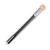 Pincel de doble cara con esponja para ombré y nail art, con estampador y circonitas, negro