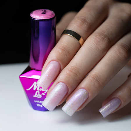 MollyLac Mermaid Whispers Pearl Elixir hybrid nail polish 10g No. 597