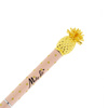 Eleganter MollyLac-Kugelschreiber in Cremegold mit einem dekorativen Ananas-Aufsatz