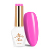 Lakier hybrydowy MollyNails Power Flower Fuchsia HEMA/Di-HEMA Free 8g Nr 724