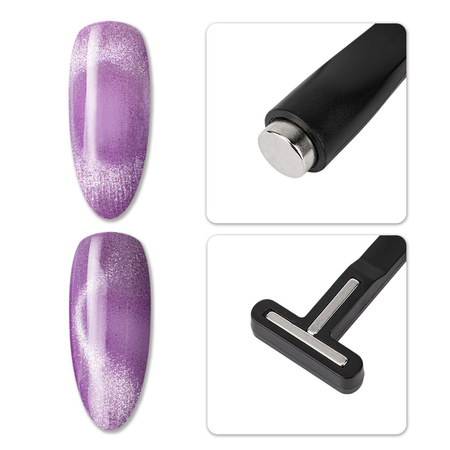 Magnetyzer gwiazdka 6w1 do kociego oka cat eye MollyNails czarny