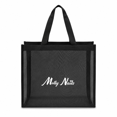 Schwarze Stoff-Lunch-Tasche von MollyNails