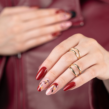LED/UV-Gel-Nagellack „The Trend Edit“ Nr. 301 „Burgundy Edit“ von MollyNails, HEMA/Di-HEMA-frei, 8 g