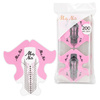 Modèles de chablons pour extension d'ongles MollyNails, rose transparent, 200 pièces
