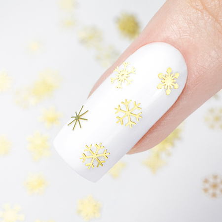 Прикраси для нігтів «Snowflakes» — святкові сніжинки у баночці