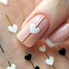 SWA75 MollyNails Self-Adhesive Heart-Shaped Nail Stickers