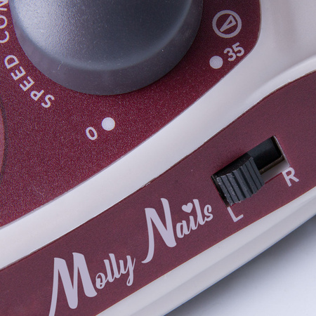 65W MollyNails white Strong manicure and pedicure milling machine, 35,000 rpm