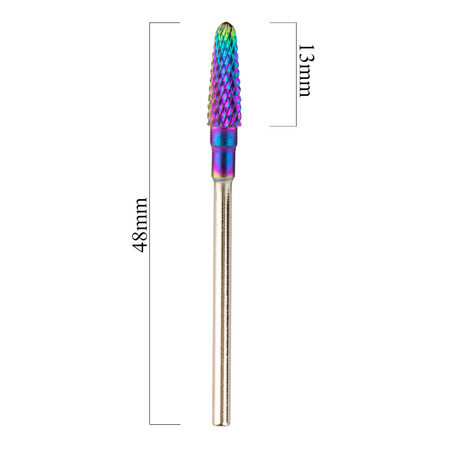 Професійний кобальтово-вольфрамовий фрезерний набір «Rainbow», модель Small cone bit M 3/32" № 8