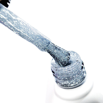 Esmalte híbrido MollyNails Flashing Lights Bling it Back sin HEMA ni Di-HEMA, 8 g, n.º 567