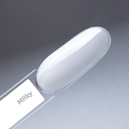 Base in gomma LED/UV con fibre MollyNails Rubber Fiber Base Milky 10 g