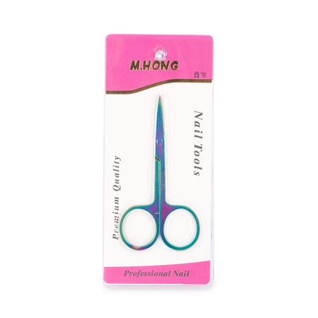 Tijeras cosméticas para cutículas y plantillas de uñas NN002 rainbow
