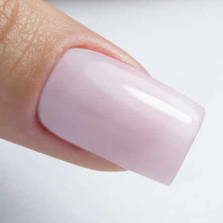 Каучукова основа для LED/UV з волокнами MollyNails Rubber Fiber Base Angel Pink 10 г