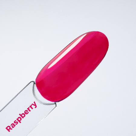 Кольоровий топ-лак без змивання Crystal Glass MollyNails Raspberry, без HEMA/Di-HEMA, 10 г