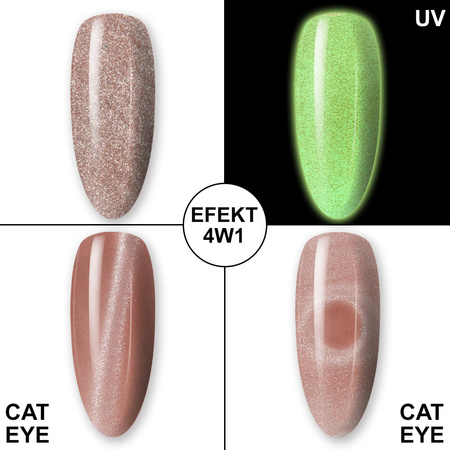 MollyLac Night Glowing Suede HEMA/Di-HEMA Free 10g No. 670 glow-in-the-dark hybrid nail polish