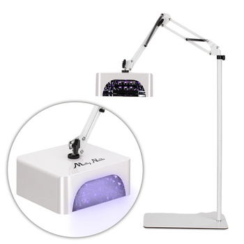 Lámpara UV/LED de 36 W MollyNails para pedicura con soporte, inalámbrica, blanca, modelo V10BAT