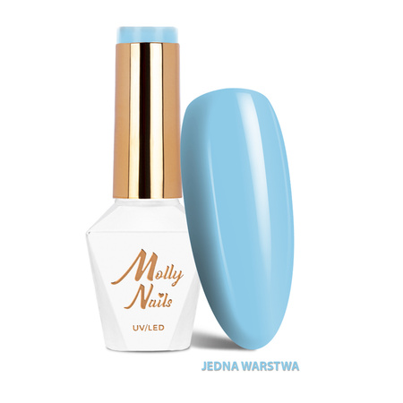 Esmalte híbrido MollyNails Cocktails & Drinks Cuba Libre sin HEMA ni Di-HEMA, 8 g, n.º 12