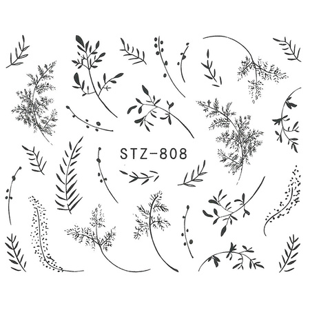 Water decals for nails, plants STZ-808
